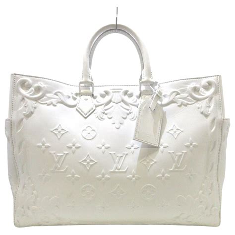 white leather louis vuitton bag|louis vuitton real leather.